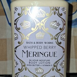 Bath & Body Works WHIPPED BERRY MERINGUE 24 Hour Moisture Body Lotion 8oz. NEW